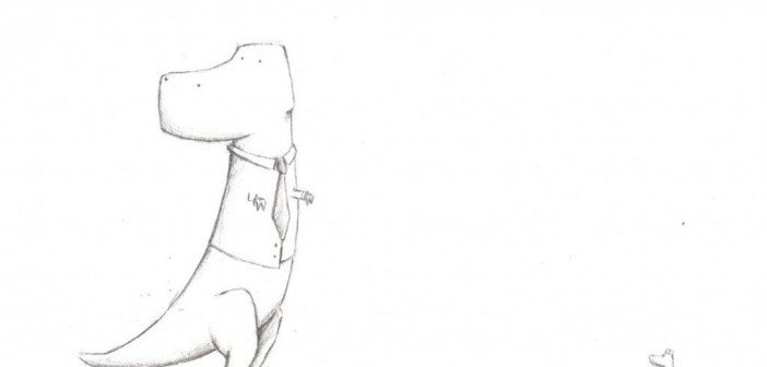 Jacob Stack art illustration, cute drawings, funny, tierannosaurus - HeadStuff.org