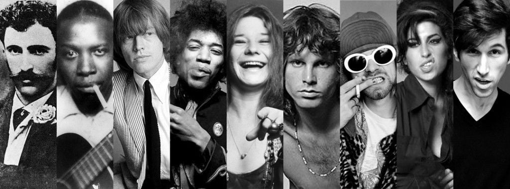 Some members of the infamous 27 Club - HeadStuff.org