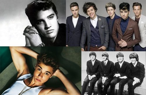 Tedious Teen Idols with Justin Bieber, Harry Styles and One Direction, Elvis Presley and The Beatles - HeadStuff.org