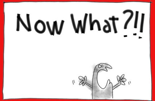 Cartoon 'Now What' about The Quarter Life Crisis - HeadStuff.org