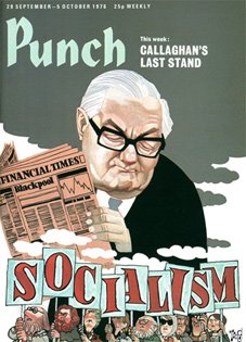 Punch Magazine, 1975, 1970s, socialism, satire magazine, New Yorker, cartoons - HeadStuff.org