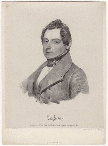Dionysius Lardner, Thomas Bridgford, Portrait, Illustration, Scientist, populist, 1833, 20th century academic - HeadStuff.org