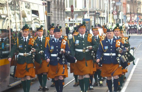 Irish Defence Forces, Irish Army, Pipers, Department of agriculture and defence, LUAS, irish satire, politics - HeadStuff.org