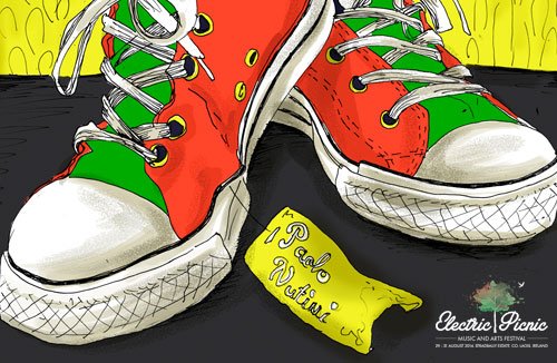 Paolo Nutini, new Shoes, sunny side up, helena grimes, illustration, artwork, fan art, design, electric picnic, EP 2014 - HeadStuff.org