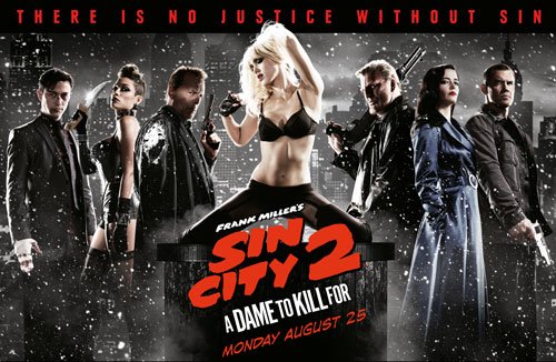 Sin City 2, Sin City: A Dame to Kill For, frank miller, comic book movie, sexy, jessica alba, eva green, joseph gordon-levitt, sequel, 2014, 2005, misogynist, sexist, bad, shallow - HeadStuff.org
