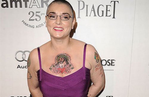 Sinead O'Connor, now, older, old, tattoos, ink, glasses, i'm not bossy i'm the boss, nothing compares 2u, voice, singer, irish, talent, 10th album, take me to church, electric picnic 2014, ep2014 - HeadStuff.org