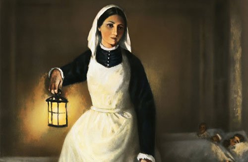 Florence Nightingale, the lady with the lamp, statistician, pie chart, rose chart, sanitation, hospital reform, hygiene, germs, stats, nurse, nursing reform, legend, drawing, cartoon - HeadStuff.org