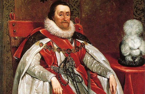 James Stuart, King of Scotland, England, Wales and Ireland, Terrible People from history, James I, unified scotland and england, ruled by divine right, god's power, superior king, being, scottish, scotland under english throne - HeadStuff.org