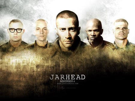 Jarhead starring Jake Gyllenhaal movie poster, sam mendes - HeadStuff.org