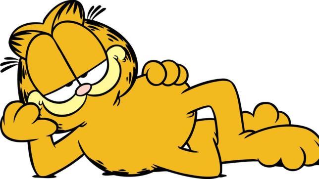 Garfield, cat, cats in garden, lazy cat-headstuff.org