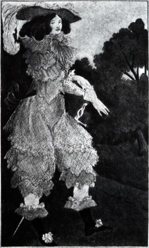 An illustration of Julie d’Aubigny in her duelling costume, by Aubrey Beardsley - HeadStuff.org