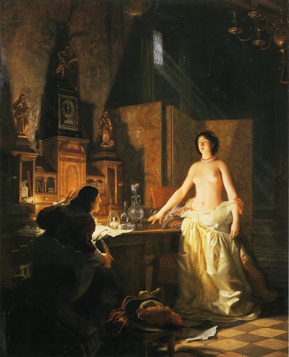 Mademoiselle de Maupin, by Jean-Jules-Antoine Lecomte du Nouÿ., based on a scene from Gautier’s novel - HeadStuff.org