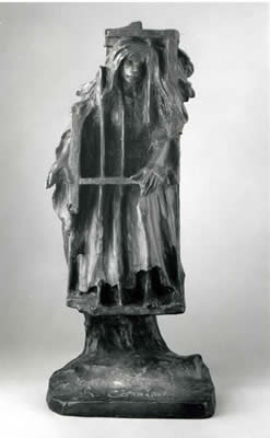 One of the most famous representations of Marie La Corriveau, a sculpture by Alfred Laliberté - HeadStuff.org