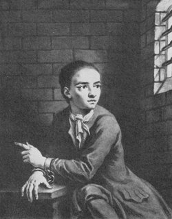 Jack Sheppard in Newgate Prison. Engraving made based on a sketch by the artist James Thornhill, one of the celebrities who visited him, Jonathan Wild, manipulative criminal from history - HeadStuff.org