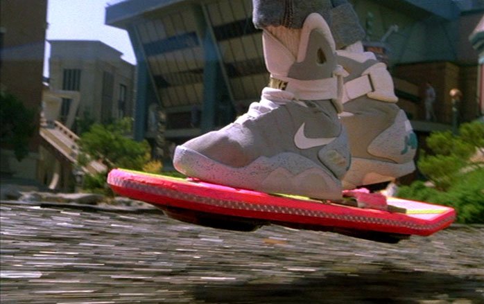 Back to the future overboard and self tying nike shoes, the predictions of back to the future 2015 - HeadStuff.org