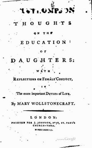 Thoughts on the Education of Daughters: With Reflections on Female Conduct in the More Important Duties of Life - Image Source: newingtongreen.org.uk