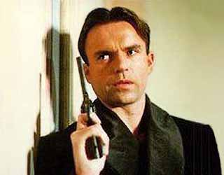 Sam Neill in “Reilly, Ace of Spies”. The theme music was from Shostakovich’s Gadfly suite - which had been written for a film of Voynich’s novel - HeadStuff.org