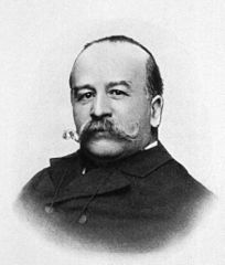 19th-century photograph of French criminologist Alexandre Lacassagne with a moustache  - headstuff.org