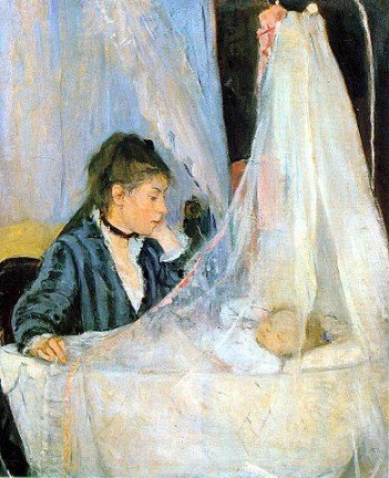 Berthe Morisot, Le berceau(The_Cradle), 1872-Headstuff.org