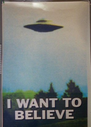 Mulder's UFO poster from the X-Files - headstuff.org
