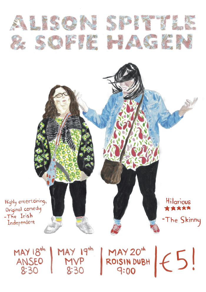 Alison Spittle & Sofie Hagen Tour Poster - HeadStuff.org 
