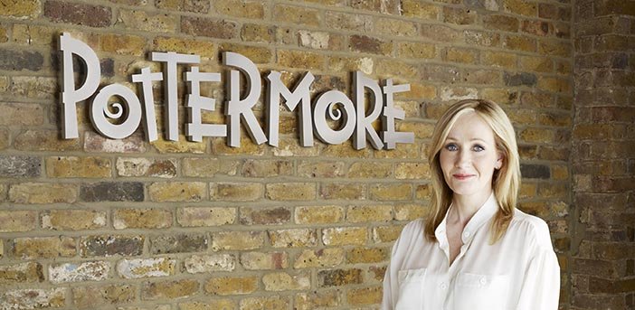 J.K. Rowling publicising Pottermore.