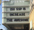 Increase the Awesome sign outside cinema