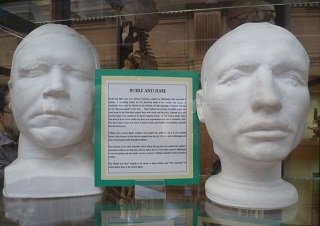 Casts of Burke and Hare's faces - headstuff.org