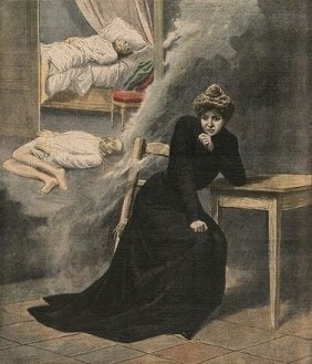 Cover of Le Petit Journal, showing Marguerite Steinheil in prison. - headstuff.org