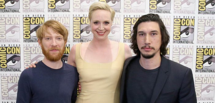 Domhnall Gleeson, Gwendoline Christie and Adam Driver from Star Wars Episode VII at Comic-con 2015 - HeadStuff.org