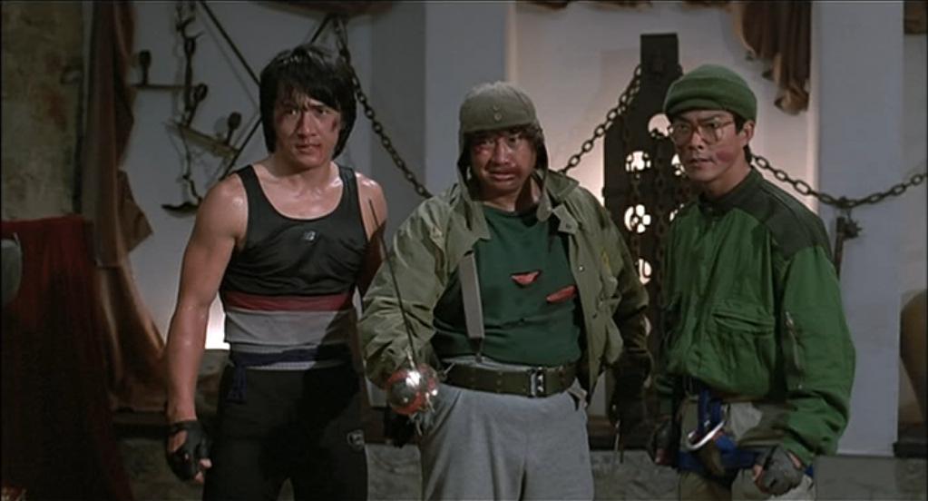 Jackie Chan, Yuen Biao and Sammu Hung in Wheels on Meals vi martialartsactionmovies.com