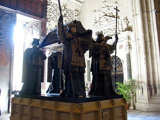 The tomb of Columbus in Seville. - headstuff.org