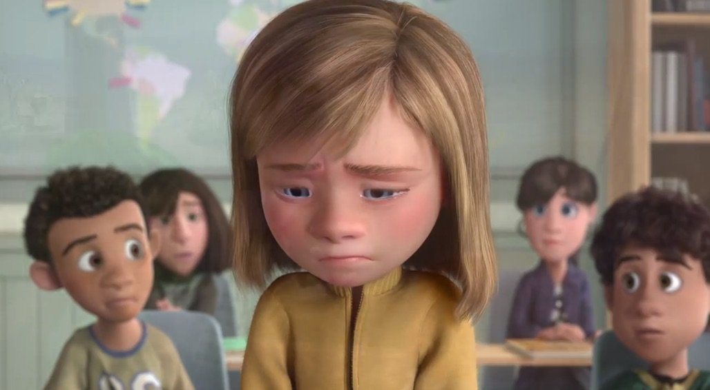 An emotional Riley in Pixar's Inside Out - Headstuff.org