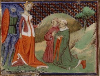 Isabella of France in a 15th century manuscript - headstuff.org