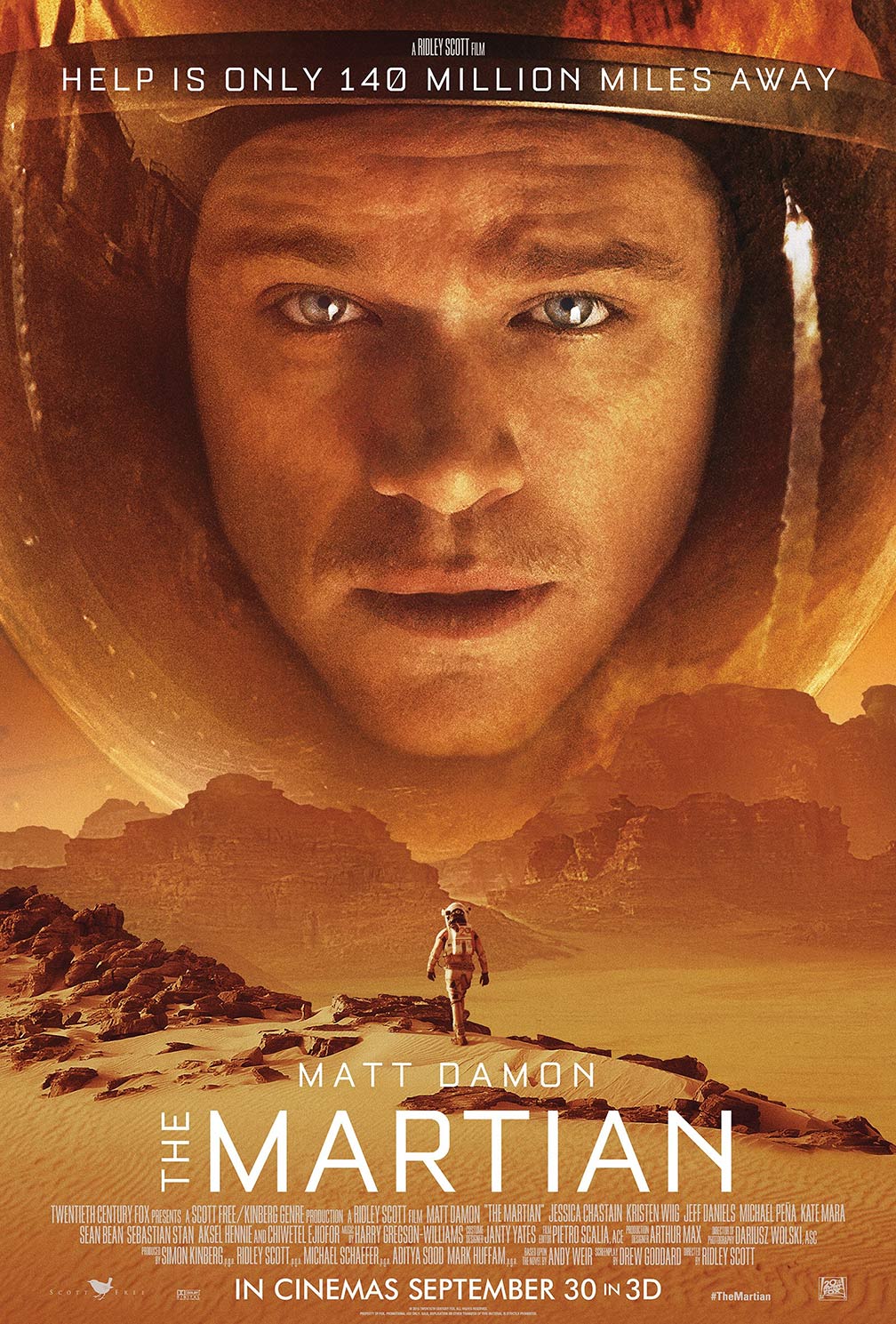 The Martian Poster Matt Damon - Headstuff.org