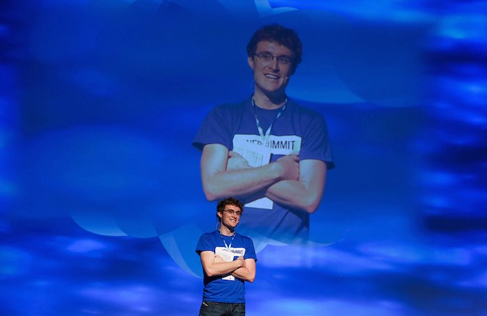 Paddy Cosgrave and a second, larger Paddy Cosgrave - HeadStuff.org