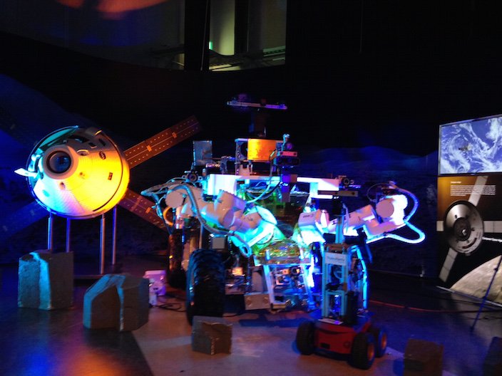 The Lunar Lander on display at Erasmus Centre at ESTEC