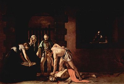 The Beheading of St John by Caravaggio - headstuff.org