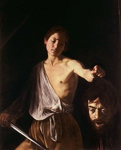 David With The Head of Goliath by Caravaggio - headstuff.org