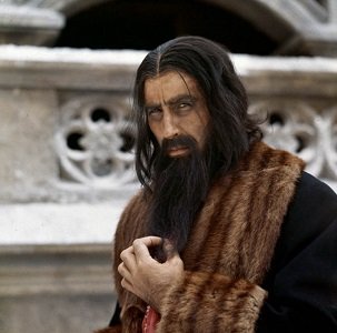 Christopher Lee as Rasputin - headstuff.org