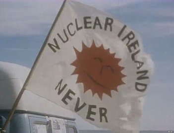 The flag of the movement to oppose nuclear energy