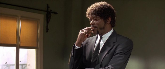 Jules Winnfield, Samuel L. Jackson, Pulp Fiction, top ten fashionable characters from movies, fashion in film, - HeadStuff.org