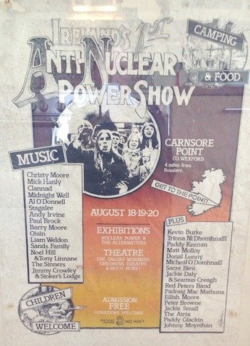 A poster for the Carnsore Point festival in 1978