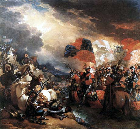 The Battle of Crecy by Benjamin West - headstuff.org