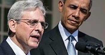 Merrick Garland with President Obama after his nomination for the Supreme Court. Source: Wikimedia