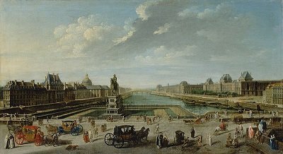 Paris in 1763. Painting by Nicolas-Jean-Baptise Raguenet - headstuff.org