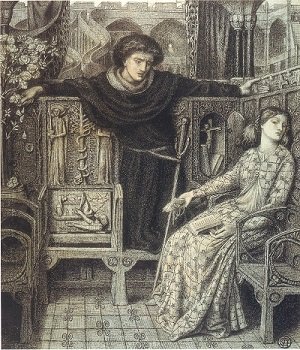 Hamlet and Ophelia, by Dante Gabriel Rosetti - headstuff.org