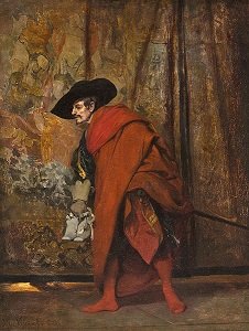Polonius Behind The Curtain by Jehan-Georges Vibert - headstuff.org
