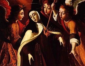 "The Transverberation of Saint Teresa" (1672) by Josefa de Obidos - headstuff.org
