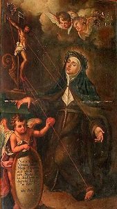A painting of Saint Veronica Giuliani receiving the stigmata in 1697 - headstuff.org